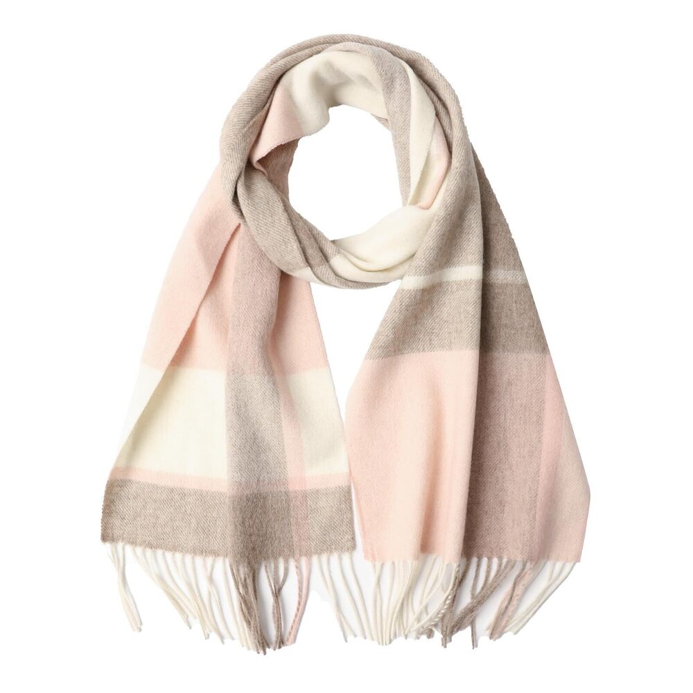3985 100% Merino Wool Plaid Tassel Scarf and  Winter Warm Long Scarves